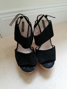Zara wedges Black & Cork