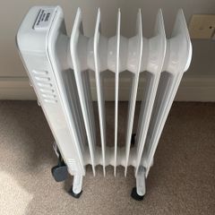 Electric Portable Oil-filled Radiator (white)