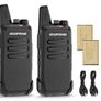 Walkie Talkies, 16 Channels Two Way Radio for Business  Rechargeable Walkie Talkie with 1500mAh battery & USB-C Charging, Portable Radio for hotel, restaurant, warehouse (2 Pack) Image 4