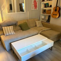 White Lift-Top Coffee Table with Storage