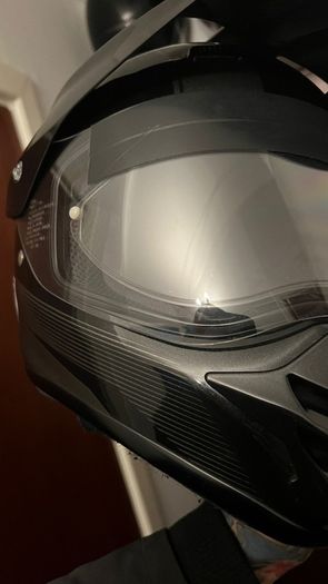 Shoei Hornet DS helmet with headset
