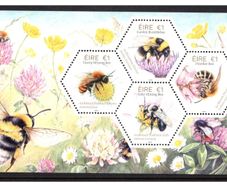 2018 Ireland Fauna & Flora Native Irish Bees Commemorative Stamps Miniature Sheet Mint Never Hinged (MNH)