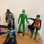 DC Comics Spin Master 12" Action Figure Lot of 5 - Batman, Joker, Robin, Riddler - Complete Capes Image 2