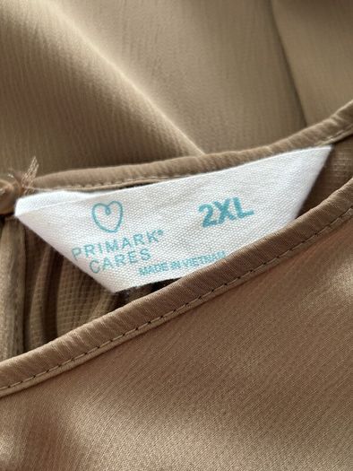 Ladies Caramel / Tan Coloured Short Sleeved Top from Primark