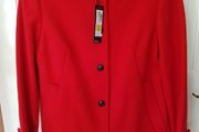 BNWT - Marks &amp; Spencer red wool coat UK 8