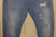 Zara Slim Fit Mens Blue Jeans Stud detail Size Euro 40