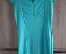 blue dress new with zip at front fits sm
