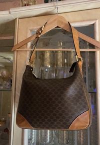 Vintage Celine Boulogne style Macadam shoulder bag