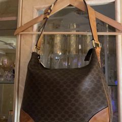 Vintage Celine Boulogne style Macadam shoulder bag