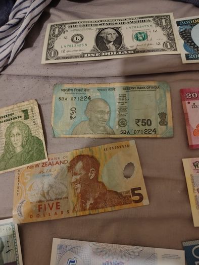 A diverse lot of notes from all over the world