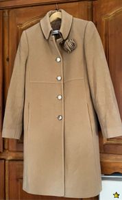 Classic Beige wool and Cashmere Coat