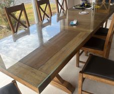 Glass table top