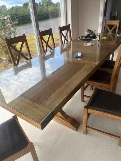 Glass table top