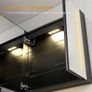 LED Bathroom Mirror Cabinet with Shaver Socket  630 x 650mm, 2-Door Wall-Mounted Vanity with Anti-Fog Demister, 3-Colour Dimmable Lighting Adjustable Glass Shelves Image 6