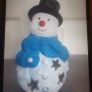 Christmas Snowman Tea Light Holder .. Will Include a Tealight Image 5
