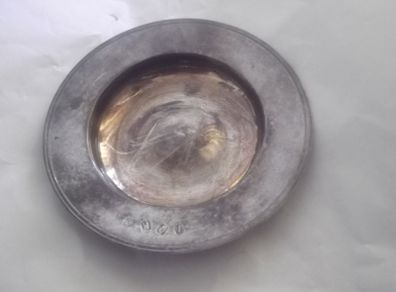 a solid irish silver dish dublin silver