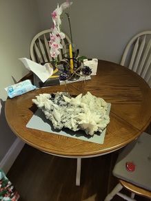 Candle quartz  crystal cluster huge