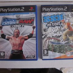 PS2 Games SmackDown V Raw and SSX on Tour