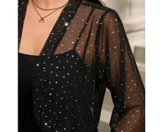 Sparkly Black Bolero Jacket size 20