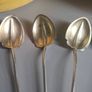 Sterling silver antique straw spoons set of 5 Image 2