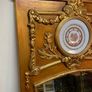 FLASH SALE ! Was 495 Now 395 ! French Trumeau Style Gilt Wood Mirror with Central Plaque Image 2