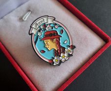 Anne of Green Gables Enamel Pin Brooch | Redhead Girl Bookish Lapel Badge