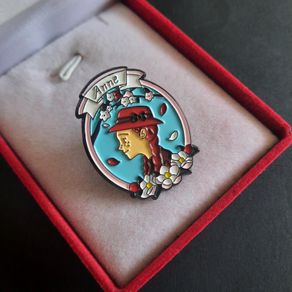Anne of Green Gables Enamel Pin Brooch | Redhead Girl Bookish Lapel Badge