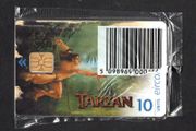 1999 Ireland 10 unit Disney's Tarzan film Private Card (Axalto/Gemalto (Gemplus) AX01) Call Card Mint in packaging. Telecom Eireann card number 1261.