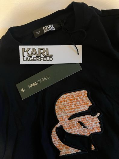 Karl Lagerfeld classic organic cotton T-shirt with bag