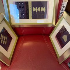 Set of Embroidered Sprig Filled Frames