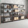 5 Shelf MDF & Steel Shelving unit (H)1800mm (W)1200mm (D)400mm Image 4