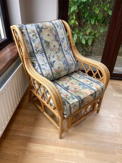 Rattan Suite - Couch and 2 Armchairs