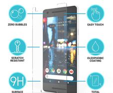 google pixel 2 tempered glass screen protector