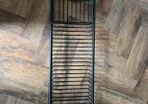 Black extendable bath tray