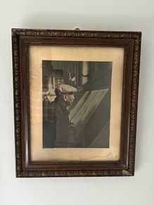 Lovely vintage framed photo - 'Pensioner's Pleasure'