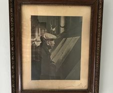 Lovely vintage framed photo - 'Pensioner's Pleasure'