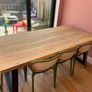 Solid Oak Dining Table and Bench Image 4