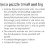 Djeco Animal Puzzle small & big EUC Image 2