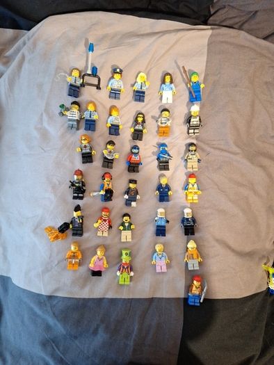 LEGO City Minifigure Bundle - 32 Figures (Police, Fire, & Civilians)