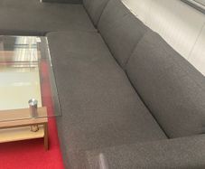 L-Shaped Corner Sofa, 9ft, Charcoal Grey