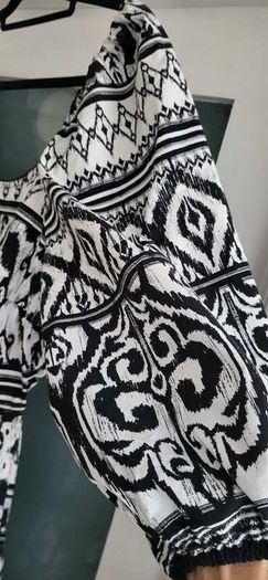 F&F Monochrome Aztec Summer Dress Sz 16UK