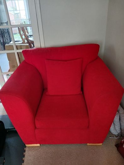 Couch and armchair, matching
