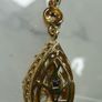Gold Plated 925 Silver Multi Gemstone Teardrop Pendant Necklace, 18 inches Image 6