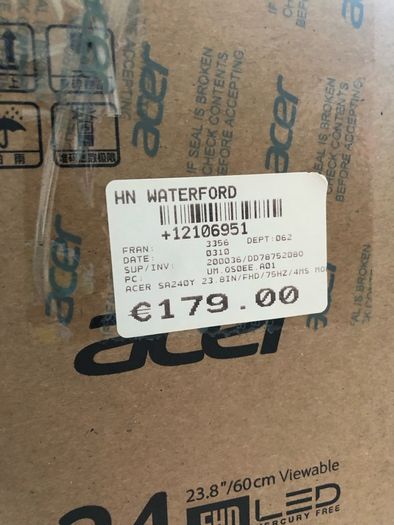 Acer LED 24 inch monitor New computer screen