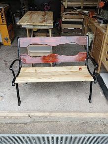Outdoor garden bench