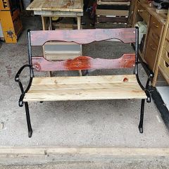 Outdoor garden bench