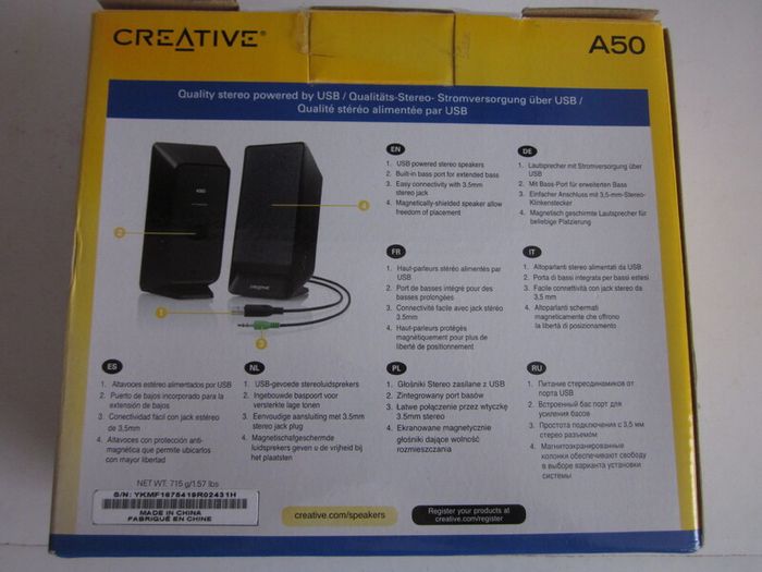 Creative A50 USB-powered 2.0 Desktop Speakers