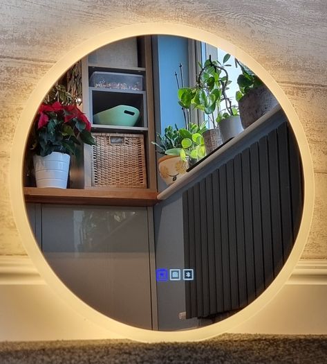 LED Bathroom Mirror Speakers Music Fog Free