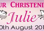 Personalized Christening Party Banner with photos