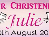Personalized Christening Party Banner with photos
